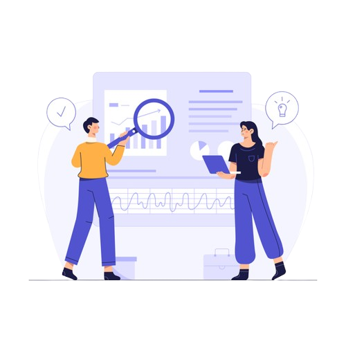 Consultoria transparente - profissionais analisando dados e informações de forma clara e objetiva